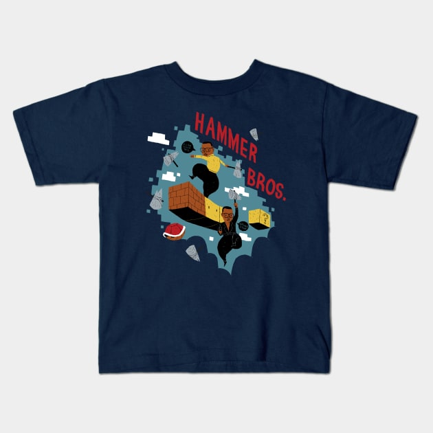 mc hammer bros Kids T-Shirt by Louisros